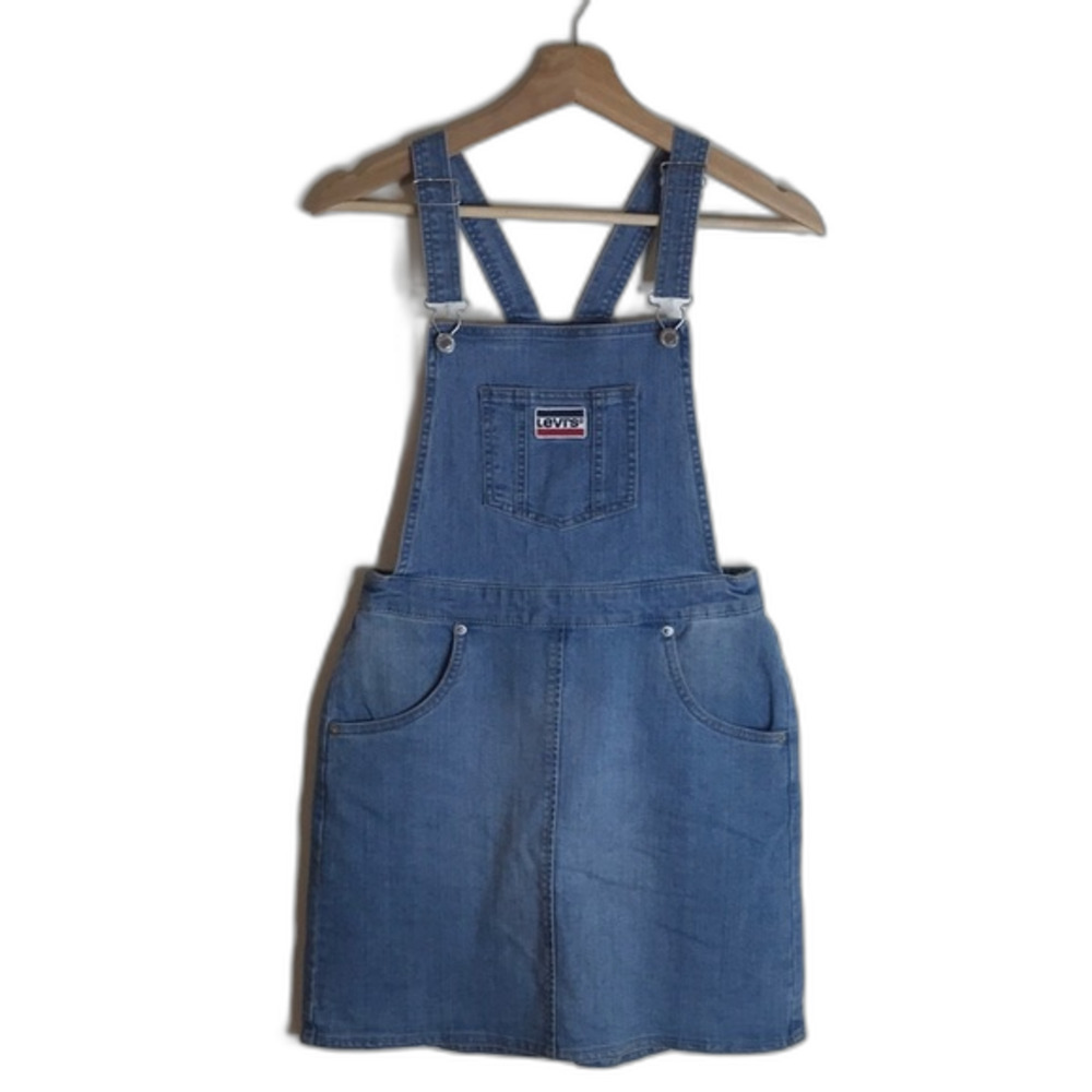 Levis denim jumper overalls dress size large juniors y2k cute
